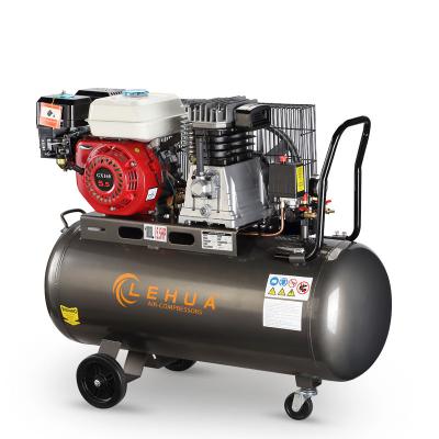 China 5.5HP 150L 250L/min gasolinel engine lubricated air compressor with aluminum head for sale