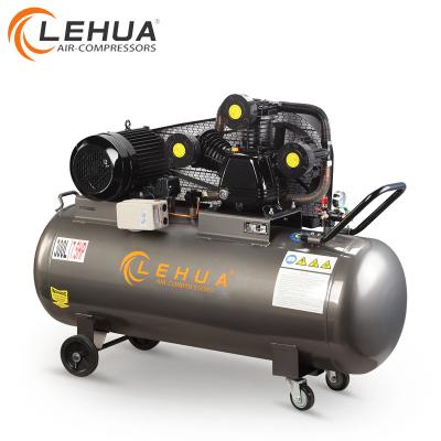 China Drive Mode 5.5kw/7.5hp 8bar Lubricated Belt Driven Portable Air Compressor for sale