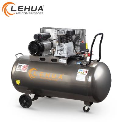 China LeHua lubricated 200L electric motor 3kw/4hp air compressor price for sale