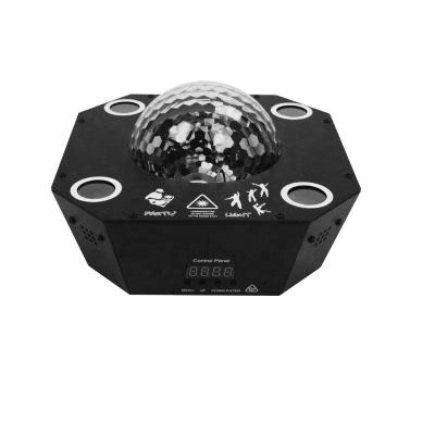 China Stage Mini Led Magic Ball Dj Colorful Lighting With Laser Effect Voice Control For Karaoke House Party RGBW -10 - 40 Laser Lights for sale