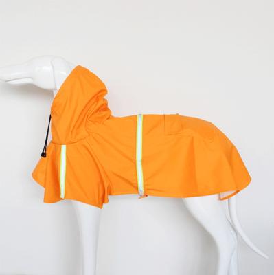 China New Product Sustainable Pet Supplies PU Material Super Waterproof Raincoat For Dog for sale