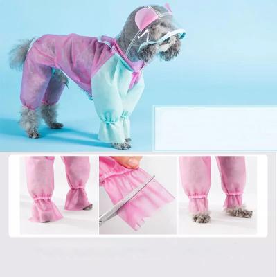 China Viable wholesale inexpensive fashion pet raincoat high quality tpu material dog raincoat for sale