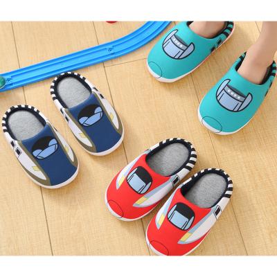 China Waterproof Custom Design Bedroom Boys Girls Girls Slippers Soft Cotton Anti-skid Indoor Slippers for sale