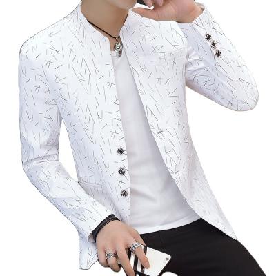 China M~ 2XL 3XL Chinese Style Viable Men's Slim Fit Men Design Plus Size Male Slim Fit Singer Casual Tunic Man Costume Suit for sale