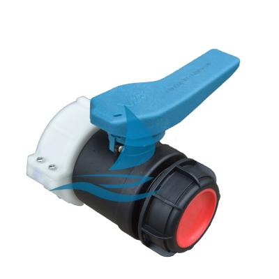 China Raw IBC TANK DN50X75mm HDPE IBC Tank Ball Valve Strip for sale