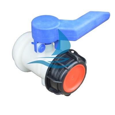 China IBC TANK DN40 62mm DN50 75mm 1000l Water Fitting IBC Tote Tank Butterfly Valve Taps for sale