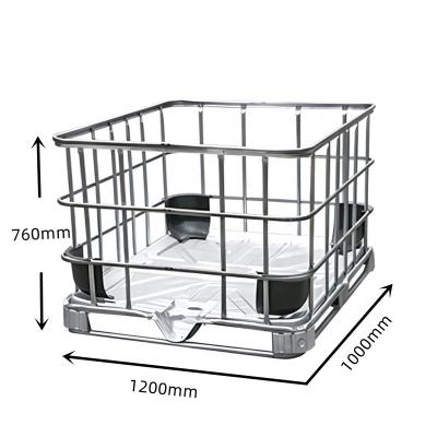 China Factory Price Horizontal Liquid Packing Ibc Tank 500L Galvanized Steel Ibc Outer Frame Tanks Galvanized Steel Ibc Frame for sale