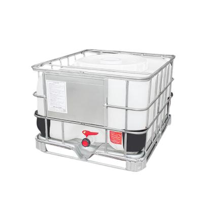 China 500L Liquid Packing Heavy Caliber 650mm 100% HDPE IBC Plastic Tank Containers With Lids Bulk Container for sale