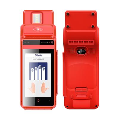 China Biometric Handheld Computer Handheld Device with Thermal Printer and 2 Inch ISO7816 Smart Card Reader for sale