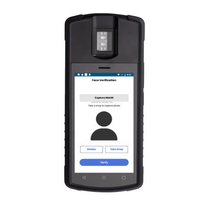 China Biometric Handheld Computer Handheld Terminal with Suprema BioMini Slim 2 FAP20 Fingerprint Scanner and NFC Scanner for Time and E-KYC Attendance for sale