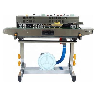 China FRSC-101011 Wholesale GARMENT air-filling and ink printing continuous sealing machine, semi-automatic plastic bag sealing machine for sale