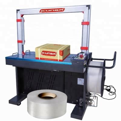 China Automatic PP CLOTHING PET Belt Wrapping Bundling Tying Machine for sale