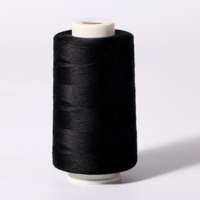 China Sustainable poly core poly wrap yarn with quality equivalent to Gutermann Mara yarn by strength and low lint/hair for sale