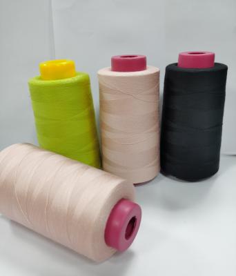 China Abrasion Resistance Factory Price Guaranteed Polyester Quality Spun Sewing Thread With High Tenacity Yarn for sale