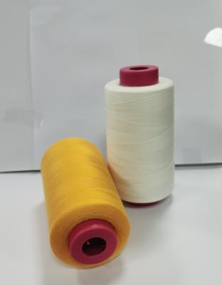 China High abrasion resistance wholesale 100% polyester elastic spun sewing thread with high tenacity and tangle free for sale