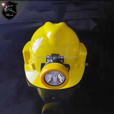 China 4000lux upgrade mining rechargeable miners helmet with lightweight BO-T2 for sale