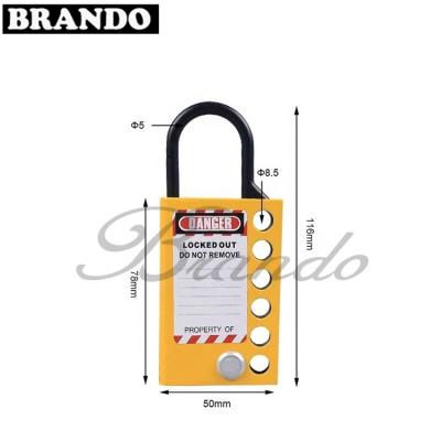 China BO-K33 Easy Installation Aluminum Lockout Hasp Combined Latch And Tabs for sale