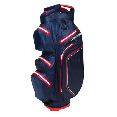 China Durable Hot Sale Custom Logo Lightweight Golf Bag 14 Way Waterproof Nylon Golf Cart Bag for sale