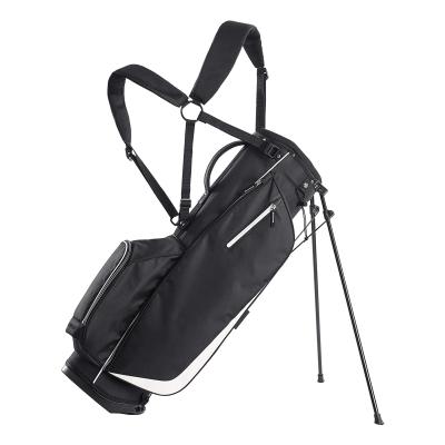 China Durable Hot Selling Durable Waterproof Nylon 4 Dividers Golf Rack Bag With Tpr Handle Shoulder Straps Golf Bag for sale