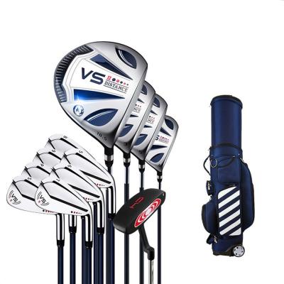 China Durable Hot Sale Golf Clubs Full Set Luxurious Custom 12Pcs Golf Clubs With 3 Wood Hybrid 1 1 Iron 7 Putter 1 Retractable Golf Bag for sale