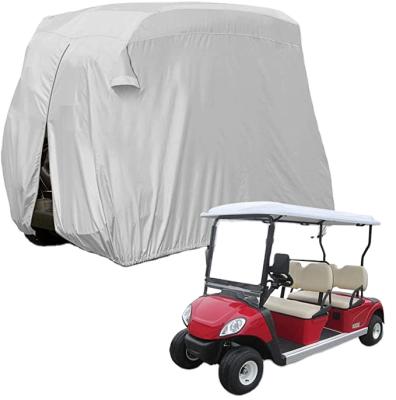 China 4 Seat Golf Cart Rain Fence Waterproof Golf Car Storage Cover Dust Prevention and UV Protection Outdoor Golf Cart Bag Cover for sale