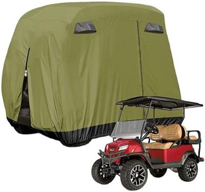 China Factory price 400D waterproof golf cart cover suitable for heavy duty golf cart storage cover 4 passenger golf cart cover waterproof for sale