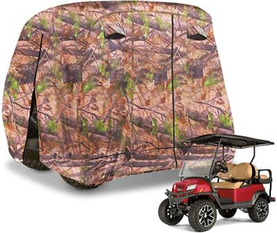 China Waterproof Golf Rain Cart Cover Enclosure with Zippered Entry and Exit for Heavy Duty 4-Seater Golf Carts Covers for Club Cars Chair for sale