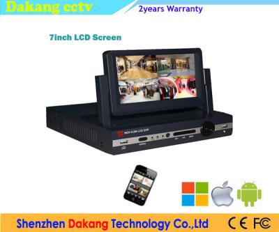 China OSD Menu HD CCTV DVR Recorder 8 Channel HDMI AHD 7 Inch LCD Screen for sale