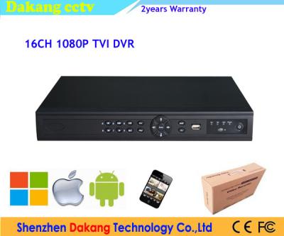 Cina 16 allarme del VSS della nuvola del CCTV DVR P2P ONVIF di Manica 1080P HD-TVI HD in vendita