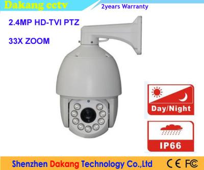 China Zoom óptico al aire libre de la visión nocturna 33X de la cámara IP66 2.4MP de la bóveda del IP PTZ en venta