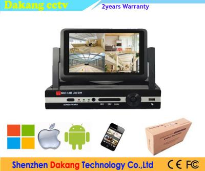 China 7 canal 1080P P2P AHD del CCTV DVR 4 de la pantalla HD del LCD de la pulgada para el vídeo en venta