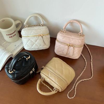 China New Fashion Mini Rhombus Chain Bag Single Shoulder Soft Cross - Body Lipstick Handbag Small for sale