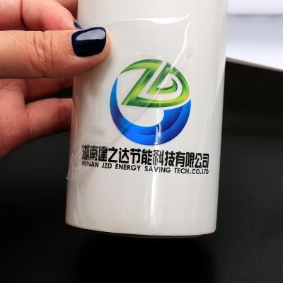 China Custom Waterproof Logo Transfer Sticker Decals Transfer Vinyl Logo for sale