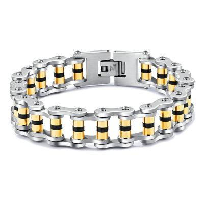 China New Arrival Popular Vintage Marlary Men's Bracelet Saudi Arabia Jewelry Gold Titanium Steel Bracelet For Men for sale