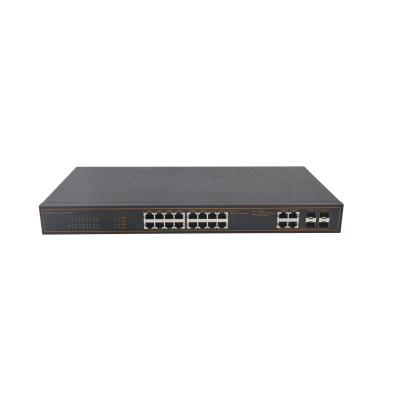 China POE 16 Ports Ethernet Ports Poe Switch 4*1000base-X Fast Industrial Gigabit SFP Combo Network Switch for sale