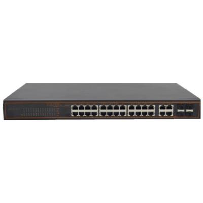 China In Stock POE 28 RJ45 Ports Fast Ethernet Desktop LAN Hub Switch Ethernet Network Switch for sale