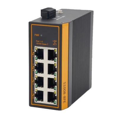 China Industrial Uncontrollable Outdoor Ethernet Switch Including 8*10/100M For Digital Substation/ Network Switch for sale