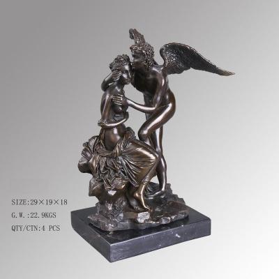 China Europe Hot Selling Bronze Sculpture European Cupid Love For Indoor Home Decoration for sale