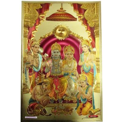 China Indian Indian 24k Gold Foil Image Art and Craft of India 3D Gold Foil God for Decoration or Collection for sale