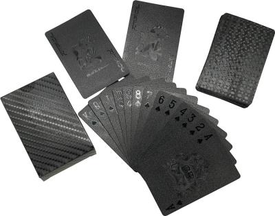 China Best quality price black plastic aluminum mozaic playing cards for sale