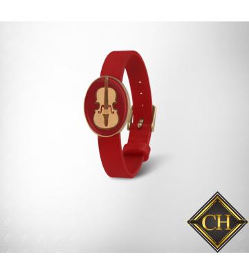 China New 2018 European hot sale gold fashion guitar men bracelet for sale