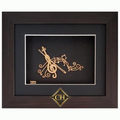 China Europe Musical Note Design 24k Gold Foil Fancy Art for sale