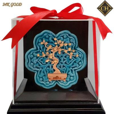 China Beautiful middle eastern tree golden art trophy for sale