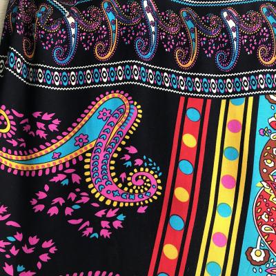 China 100% Breathable Rayon Printed Soft Paisley Fabric For Dress And Garment for sale