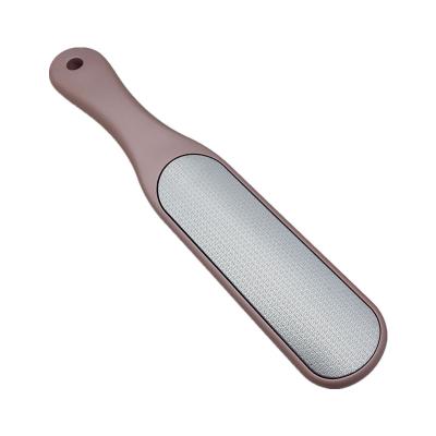 China best selling 304stainless steel+plastic wooden pedicure tool scrubs foot file rasp for sale