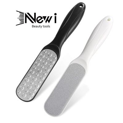 China Stainless steel+plastic double sided pedicure skin remover foot rasp callus remover dead foot file with ergometric handle for sale