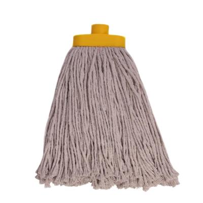 China New Cotton Wet and Dry Ordinary Round Head Household Water-absorbent Stocked Water Mop Head for sale