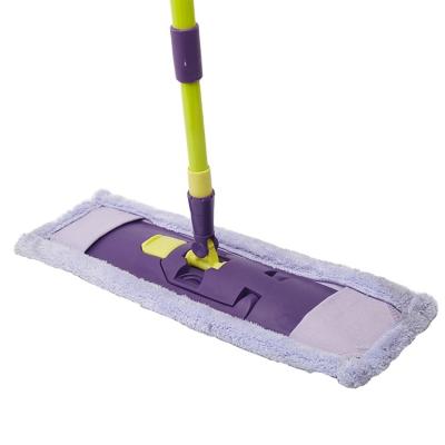 China Wooden Floor Broom Household Wet and Dry Electrostatic Broom Convenient Lazy Plastic Traditional Flat Dusting Broom for sale