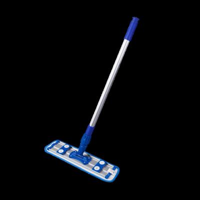 China High Quality Hot Selling Durable Microfiber Flat Broom Mop Pad Flat Pad Cleaning Aluminum Frame With Telescopic Handle for sale