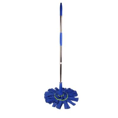 China Traditional Microfiber Soft Twist Flat Floor Wipe Easy Rotating Flat Mop for sale